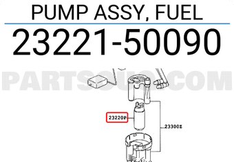 Toyota 2322150090 PUMP ASSY, FUEL