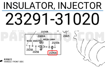 Toyota 2329131020 INSULATOR, INJECTOR