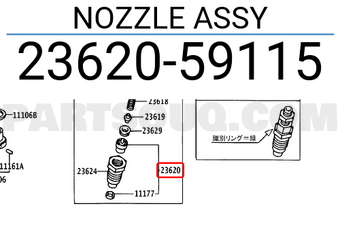 Toyota 2362059115 NOZZLE ASSY