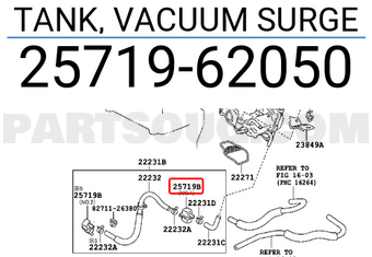 Vacuum Surge Tank #25719-20020
