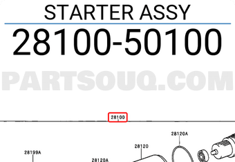 Toyota 2810050100 STARTER ASSY
