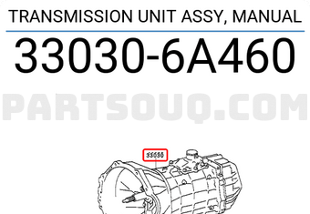 Toyota 330306A460 TRANSMISSION UNIT ASSY, MANUAL
