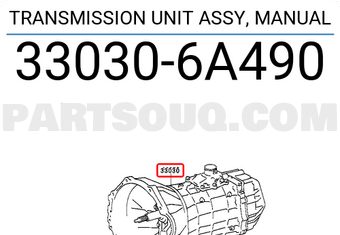 Toyota 330306A490 TRANSMISSION UNIT ASSY, MANUAL