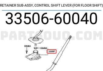 thumbnail image 2 of Genuine Toyota Retainer Sub-Assembly Control Shift Lever 33506-60030 OEM Japan 2 of 2