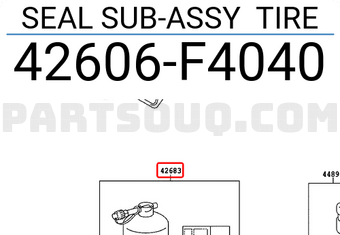 Toyota 42606F4040 SEAL SUB-ASSY TIRE