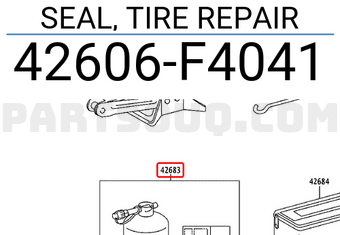 Toyota 42606F4041 SEAL, TIRE REPAIR