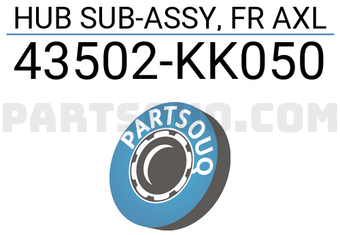 Toyota 43502KK050 HUB SUB-ASSY, FR AXL
