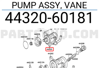 Toyota 4432060181 PUMP ASSY, VANE
