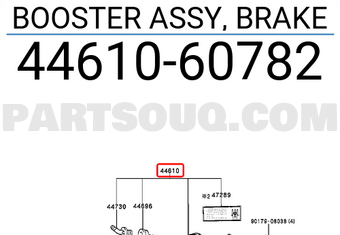 Toyota 4461060782 BOOSTER ASSY, BRAKE