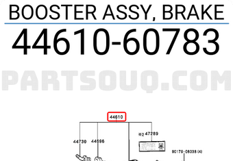 Toyota 4461060783 BOOSTER ASSY, BRAKE