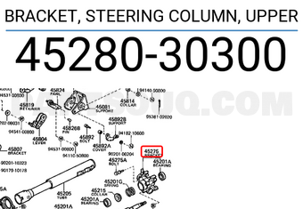 Toyota 4528030300 BRACKET, STEERING COLUMN, UPPER