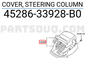Toyota 4528633928B0 COVER, STEERING COLUMN