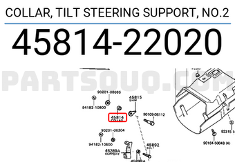 Toyota 4581422020 COLLAR, TILT STEERING SUPPORT, NO.2