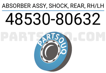 Toyota 4853080632 ABSORBER ASSY, SHOCK, REAR, RH/LH