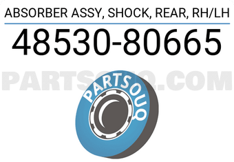 Toyota 4853080665 ABSORBER ASSY, SHOCK, REAR, RH/LH