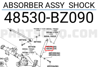 おまとめ出品！ ABSORBER ASSY SHOCK 48530BZ240 | Toyota Parts | PartSouq