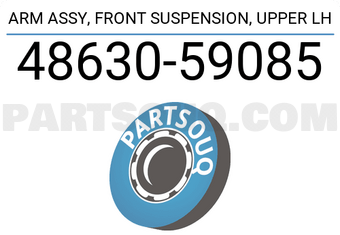 Toyota 4863059085 ARM ASSY, FRONT SUSPENSION, UPPER LH