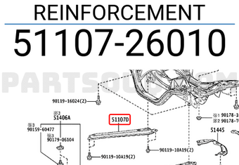 Toyota 5110726010 REINFORCEMENT
