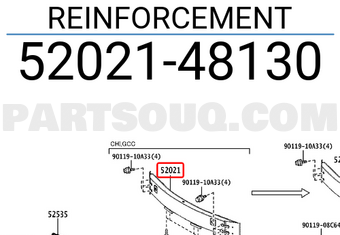 Toyota 5202148130 REINFORCEMENT