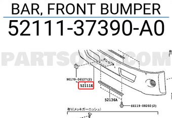 トヨタ フロントバンパー 52111-37390-A0 トヨタ フロントバンパー 52111-37390-A0 【公式通販】