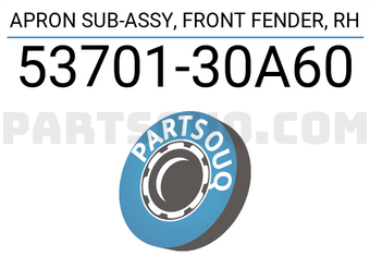 Toyota 5370130A60 APRON SUB-ASSY, FRONT FENDER, RH