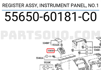 55650-35081 Toyota Register assy no.1 5565035081 instrument panel New Genuine