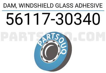 DAM, BACK WINDOW GLASS ADHESIVE 5611764010 | Toyota Parts | PartSouq