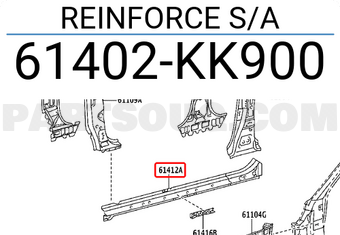 61402KK900 Toyota REINFORCE S/A