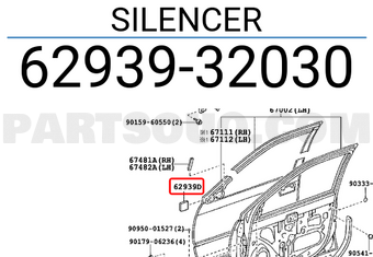 Toyota 6293932030 SILENCER