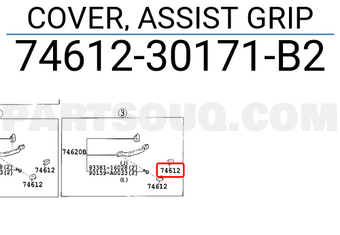 Toyota 74603-10010-11 Assist Grip 
