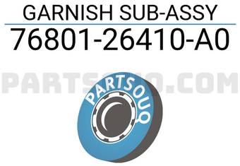 Toyota 7680126410A0 GARNISH SUB-ASSY