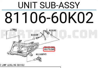 新しいエルメス Toyota | 8110660K02 SUB-ASSY UNIT Parts PartSouq | 少年漫画
