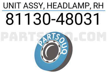 Toyota 8113048031 UNIT ASSY, HEADLAMP, RH