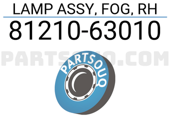 Toyota 8121063010 LAMP ASSY, FOG, RH