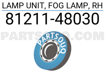 Toyota 8121148030 LAMP UNIT, FOG LAMP, RH