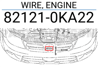 Toyota 821210KA22 WIRE, ENGINE