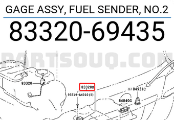 Toyota 8332069435 GAGE ASSY, FUEL SENDER, NO.2