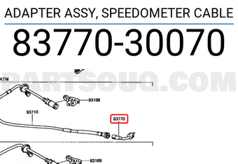 Toyota 8377030070 ADAPTER ASSY, SPEEDOMETER CABLE