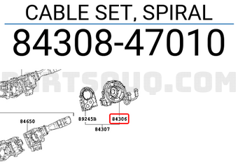 Toyota 8430847010 SPIRALKABELSATZ