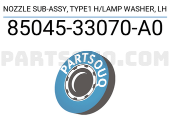 Toyota 8504533070A0 NOZZLE SUB-ASSY, TYPE1 H/LAMP WASHER, LH