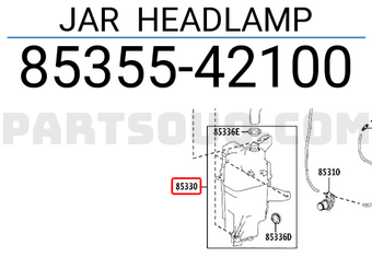 Toyota 8535542100 JAR HEADLAMP