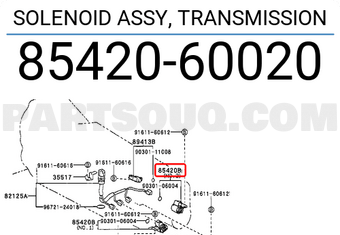 Toyota 8542060020 SOLENOID ASSY, TRANSMISSION