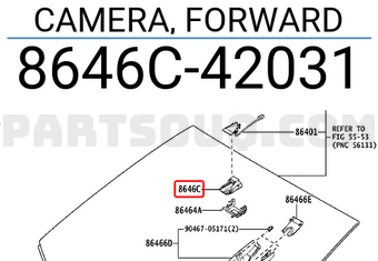 Toyota 8646C42031 CAMERA, FORWARD