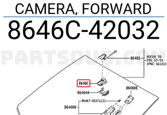 Toyota 8646C42032 CAMERA, FORWARD