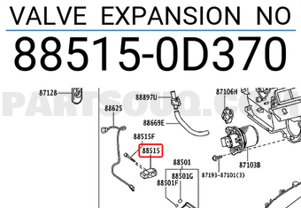 Toyota 885150D370 VALVE EXPANSION NO