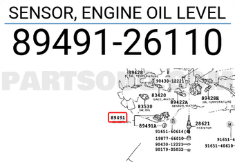 Toyota 8949126110 SENSOR, ENGINE OIL LEVEL