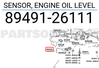 Toyota 8949126111 SENSOR, ENGINE OIL LEVEL
