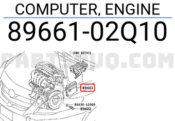 Toyota 8966102Q10 COMPUTER, ENGINE