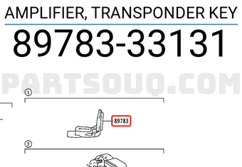 AMPLIFIER, TRANSPONDER KEY 8978333131 | Toyota Parts | PartSouq