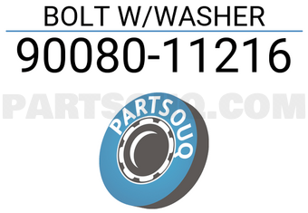 Toyota 9008011216 BOLT W/WASHER